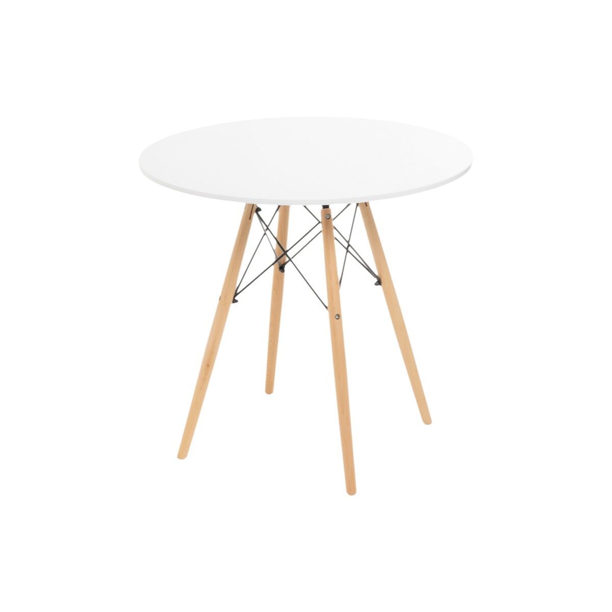 Mesa Blanco Natural 80 x 80 x 74 cm