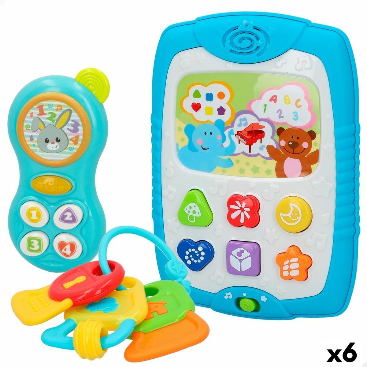 Set de Juguetes para Bebés Winfun 13 x 18,5 x 2,5 cm 3 Piezas (6 Unidades)