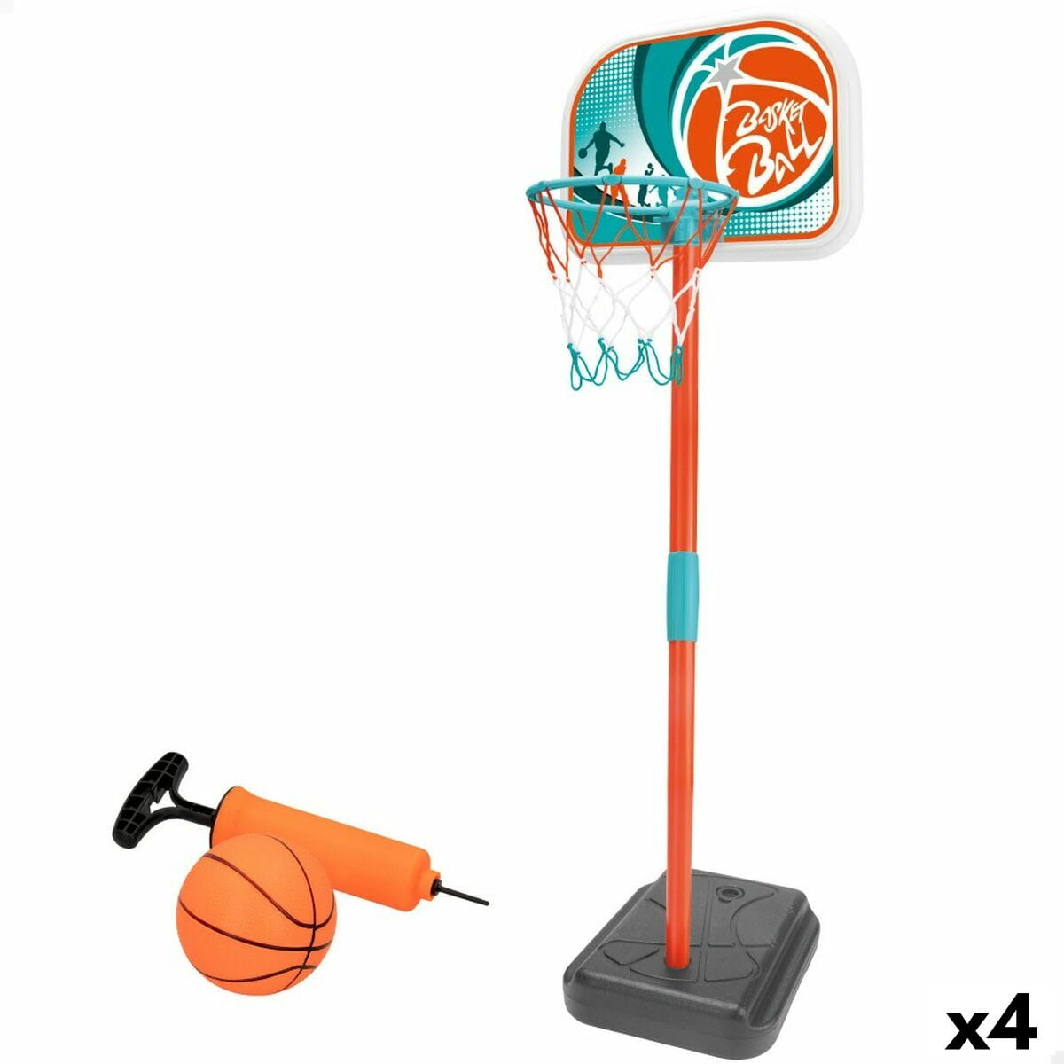 Canasta de Baloncesto Colorbaby 33 x 106 x 29 cm (4 Unidades)