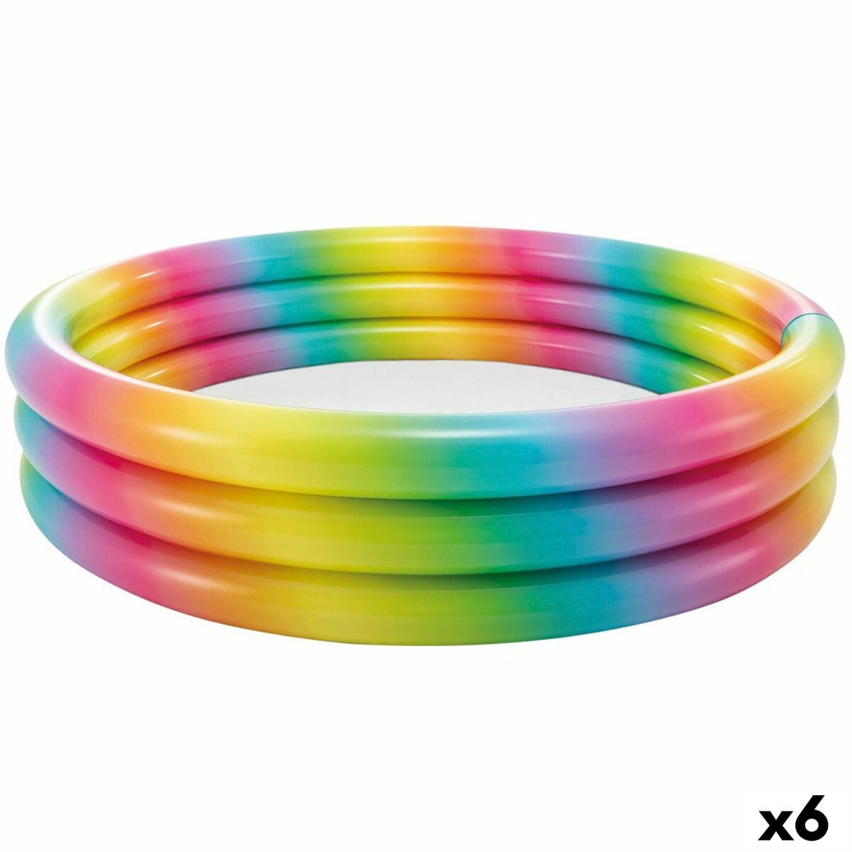 Piscina Hinchable para Niños Intex Multicolor Aros 581 L 168 x 38 x 168 cm (6 Unidades)