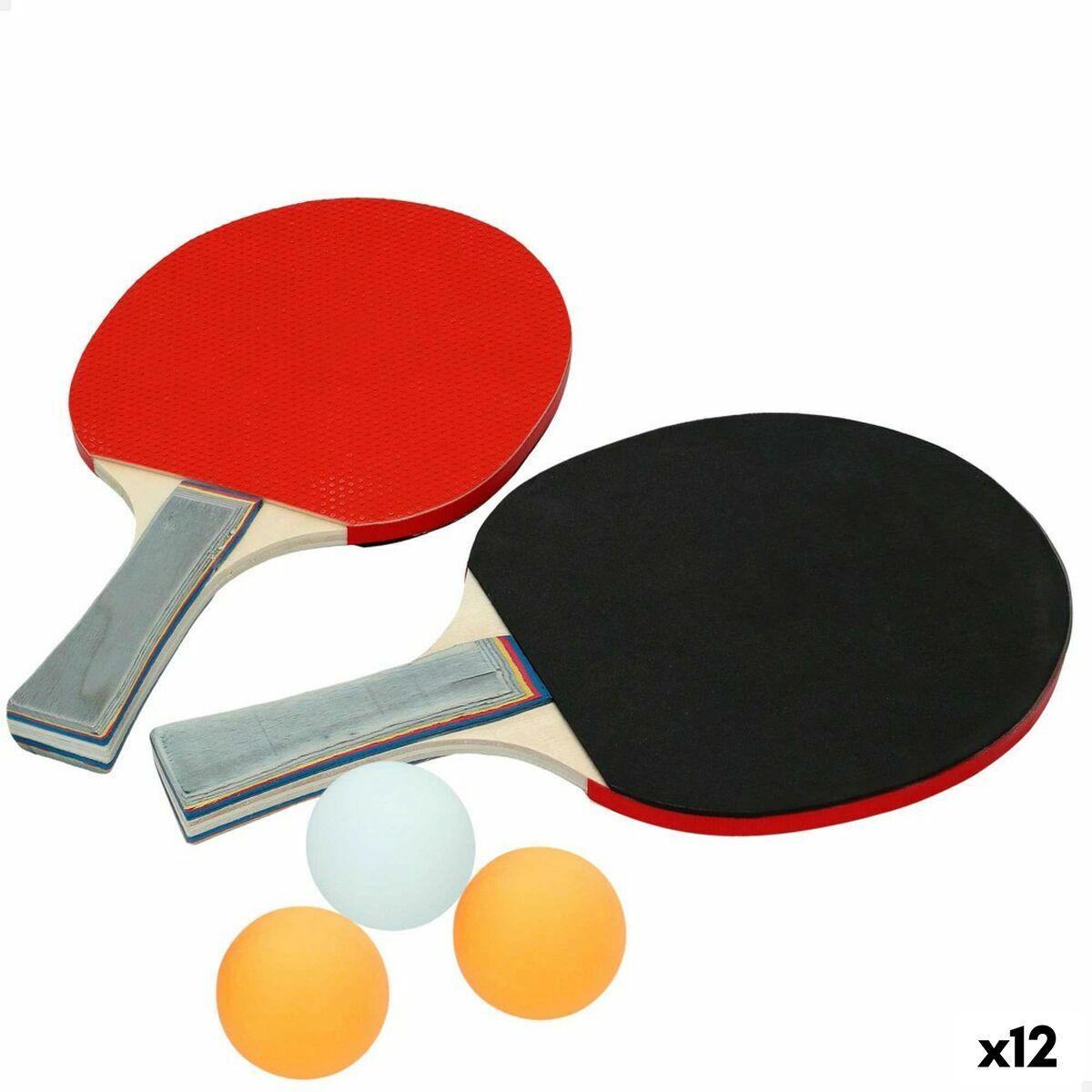 Set de Ping Pong Aktive 14,5 x 25 x 0,9 cm (12 Unidades)