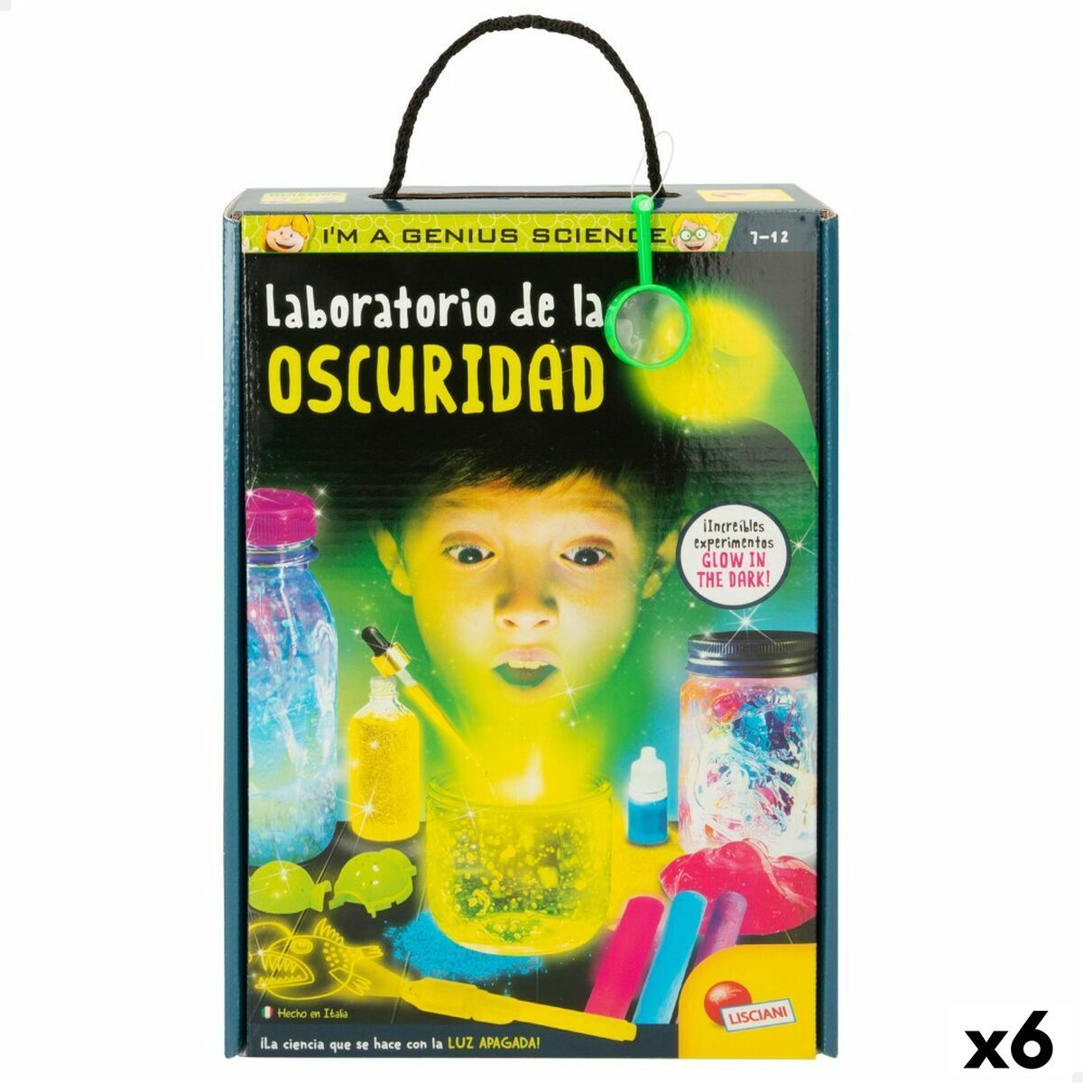Juego de Ciencia Lisciani Giochi Laboratorio de la oscuridad ES (6 Unidades)