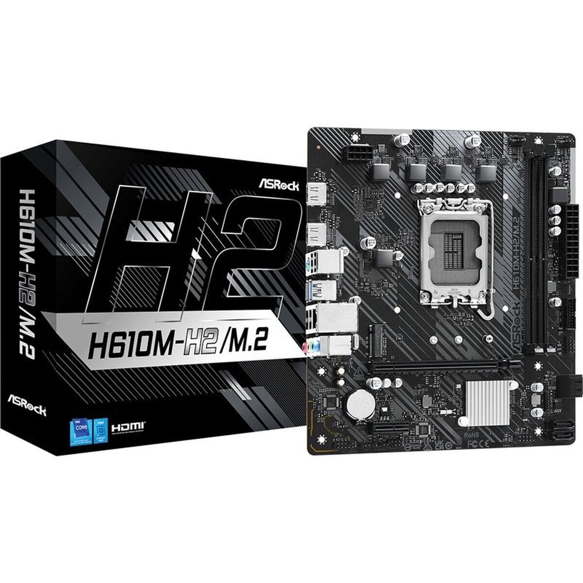 Placa Base ASRock H610M-H2/M.2 LGA 1700 INTEL H610