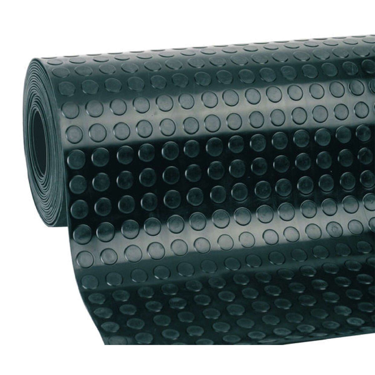 Alfombra Productos Gol Negro Caucho Círculo 1,2 x 10 m
