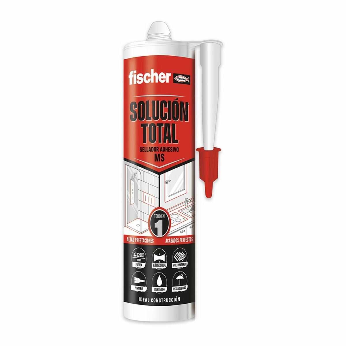 Sellador/Adhesivo Fischer 290 ml Transparente