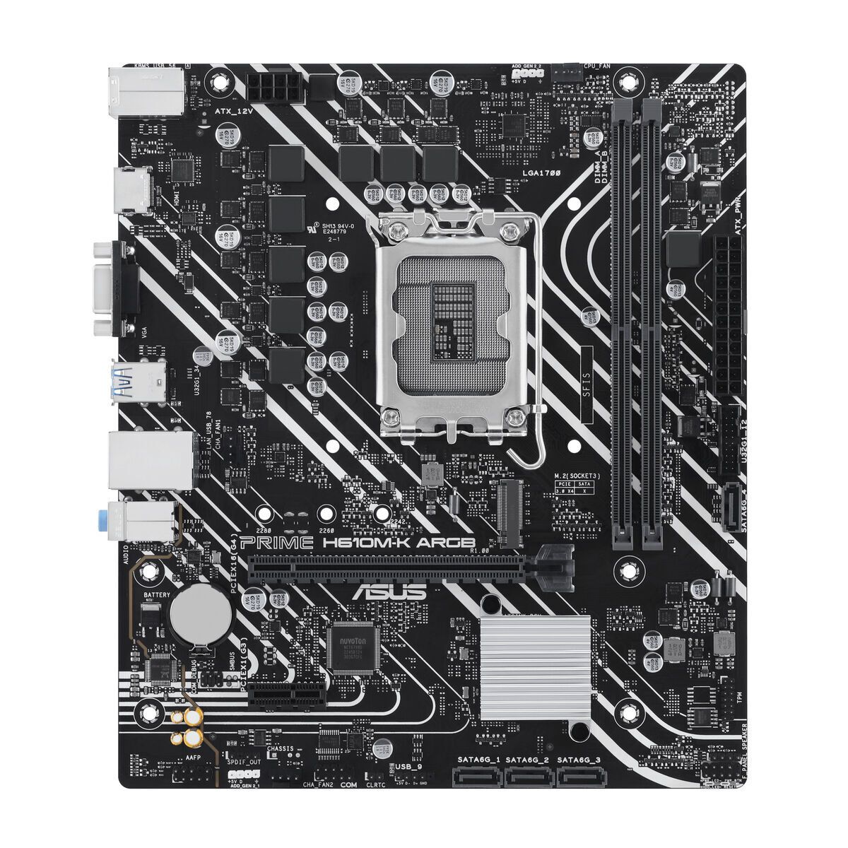 Placa Base Asus H610M-K ARGB LGA 1700