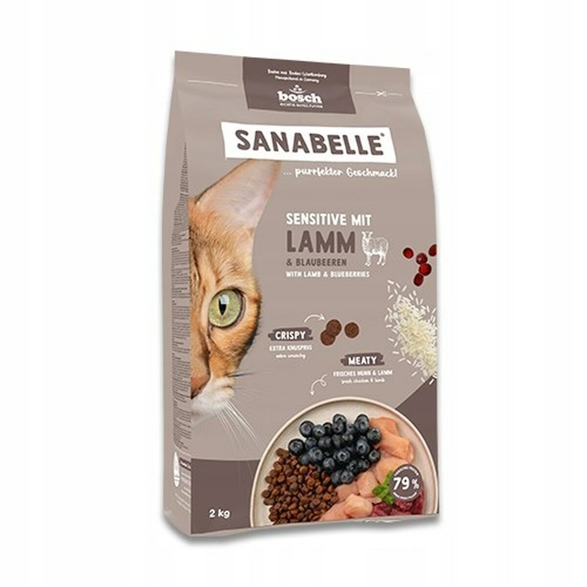 Comida para gato BOSCH Sanabelle Life Sensitive Cordero 8 kg Adultos