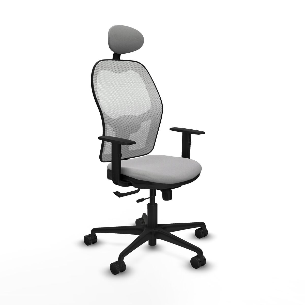Silla de Oficina con Cabecero Jorquera Piqueras y Crespo 1D036N1 Gris claro