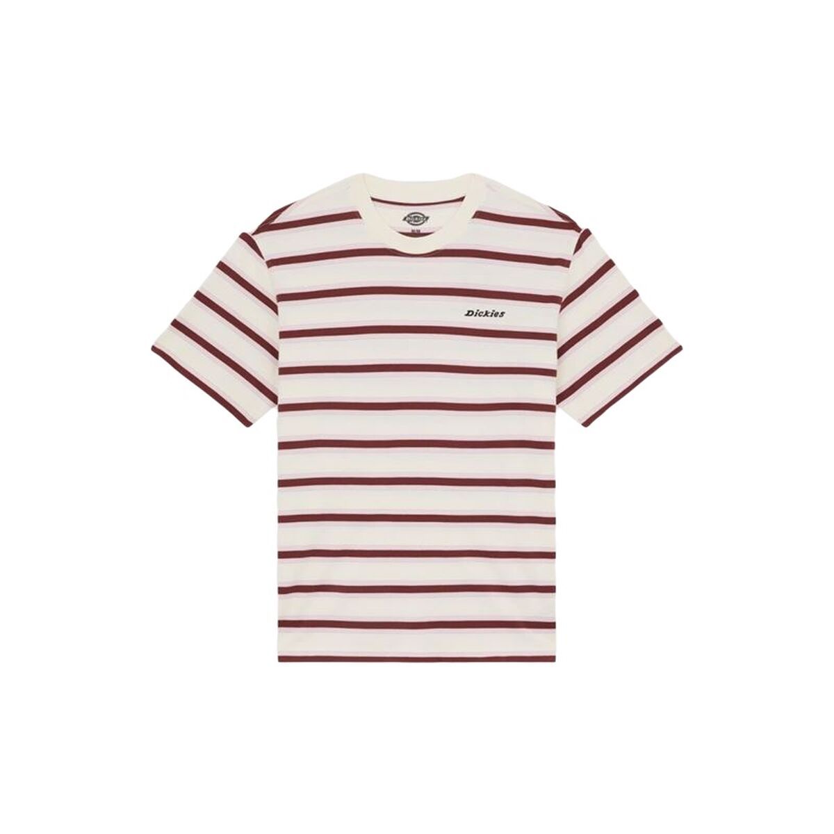 Camiseta de Manga Corta Hombre Dickies York Stripe Ss Blanco
