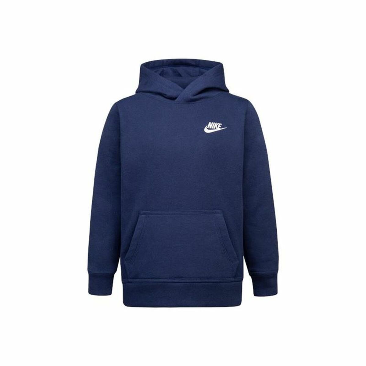 Sudadera con Capucha Niño Nike Club Fleece Azul Azul marino