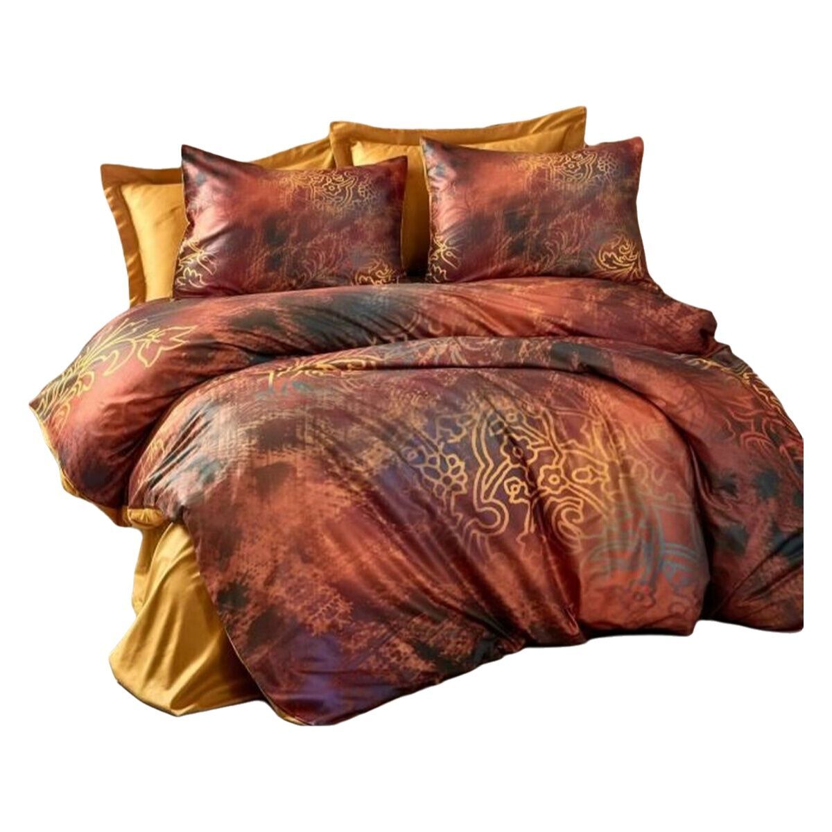 Juego de funda nórdica Rojo Cama de 200 3 Piezas