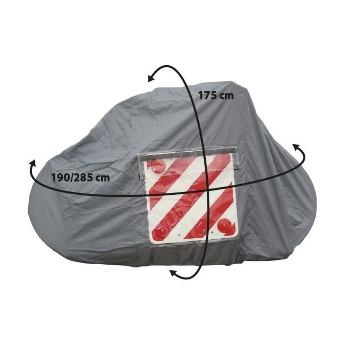 Funda protectora para bicicletas Optima 175 x 285 cm Gris