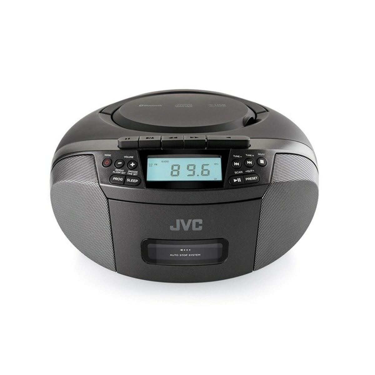 Radio Cassette JVC JVCRCE444B Negro AM/FM