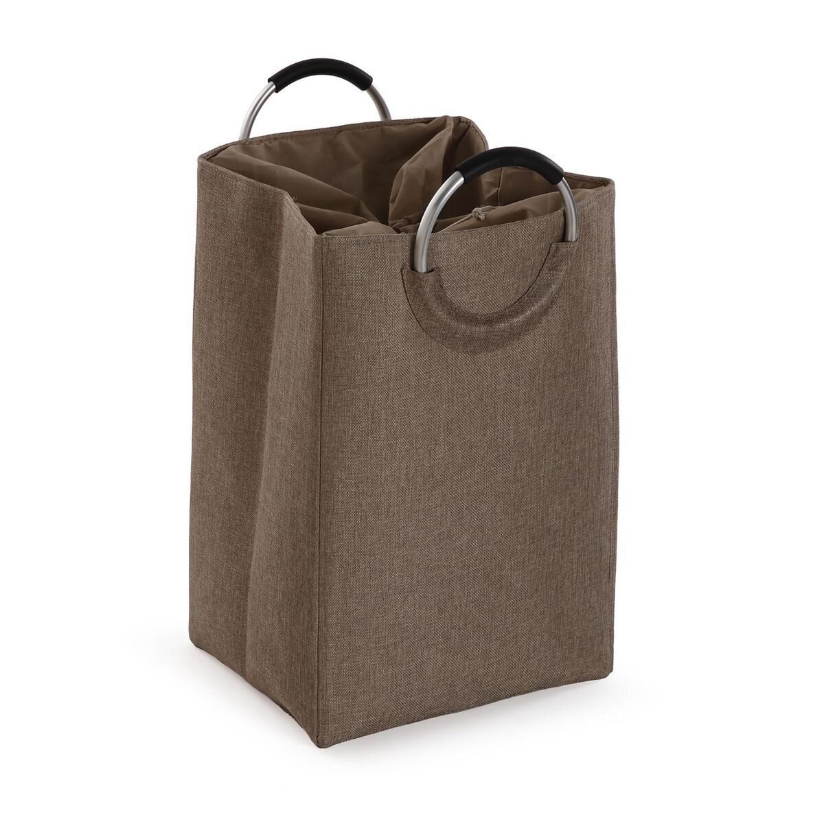Cesto para la Ropa Sucia Versa Beige Aluminio Polipropileno EVA 36 X 55 X 30 CM