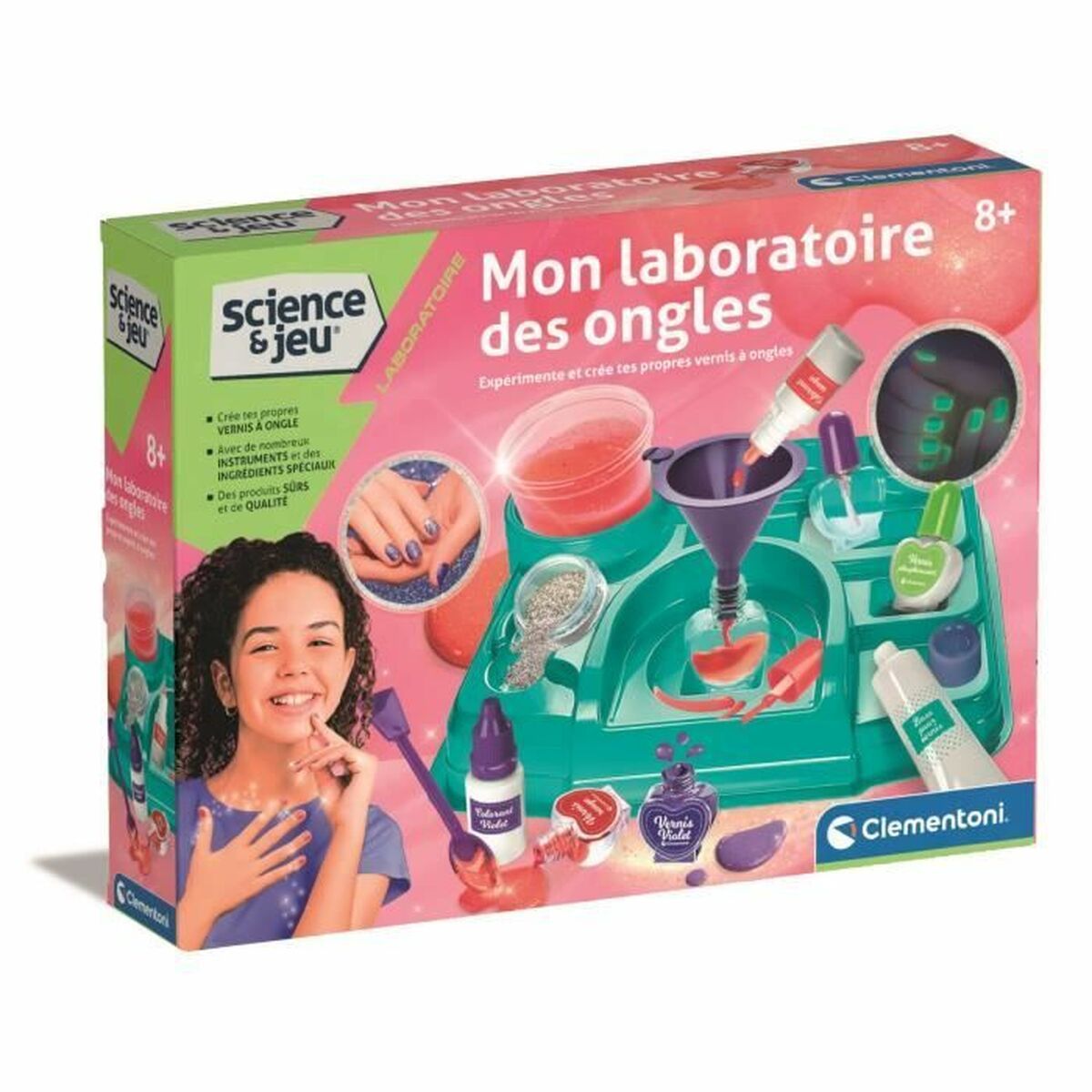 Set de Manicura Clementoni My Nail Laboratory Multicolor