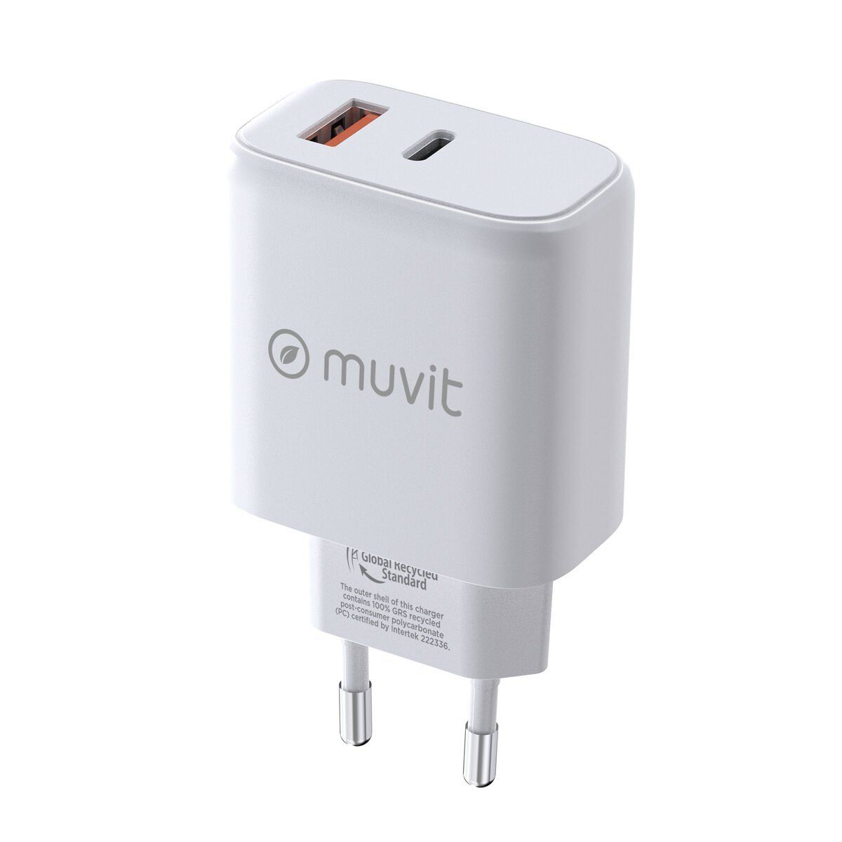 Cargador de Pared Muvit for Change MCD320 Blanco 18 W