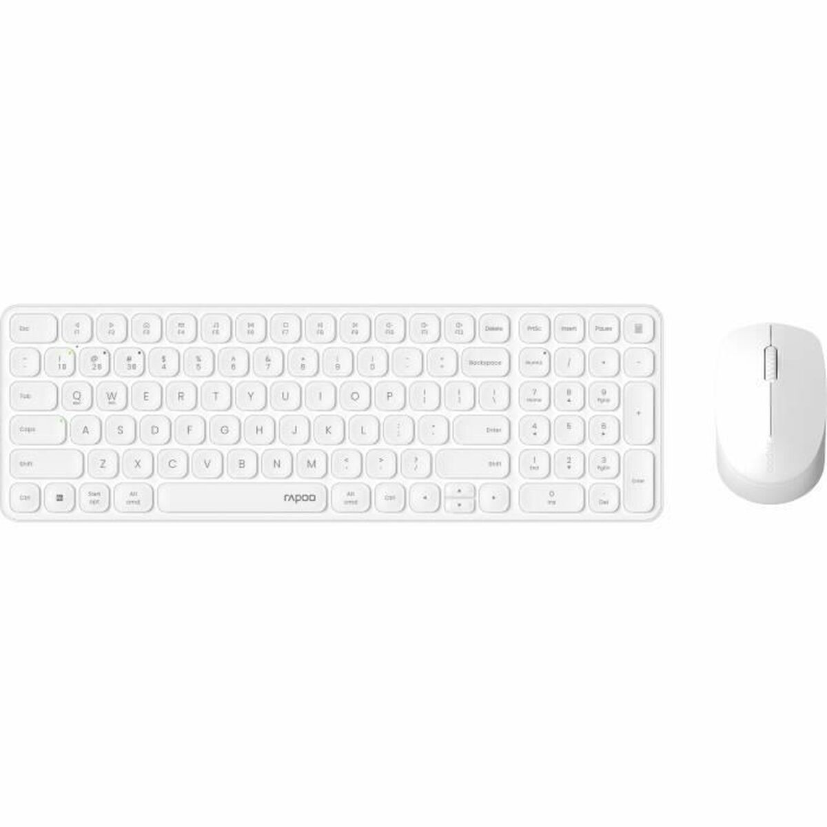 Teclado y Ratón Rapoo 9310M Blanco AZERTY