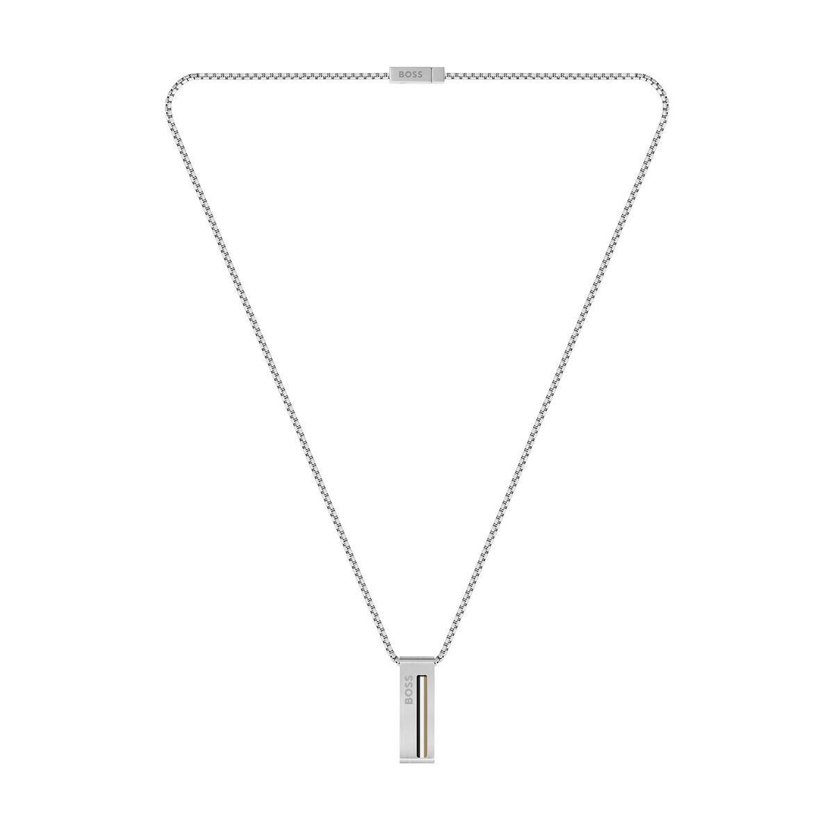 Collar Hombre Hugo Boss 1580361 Plateado