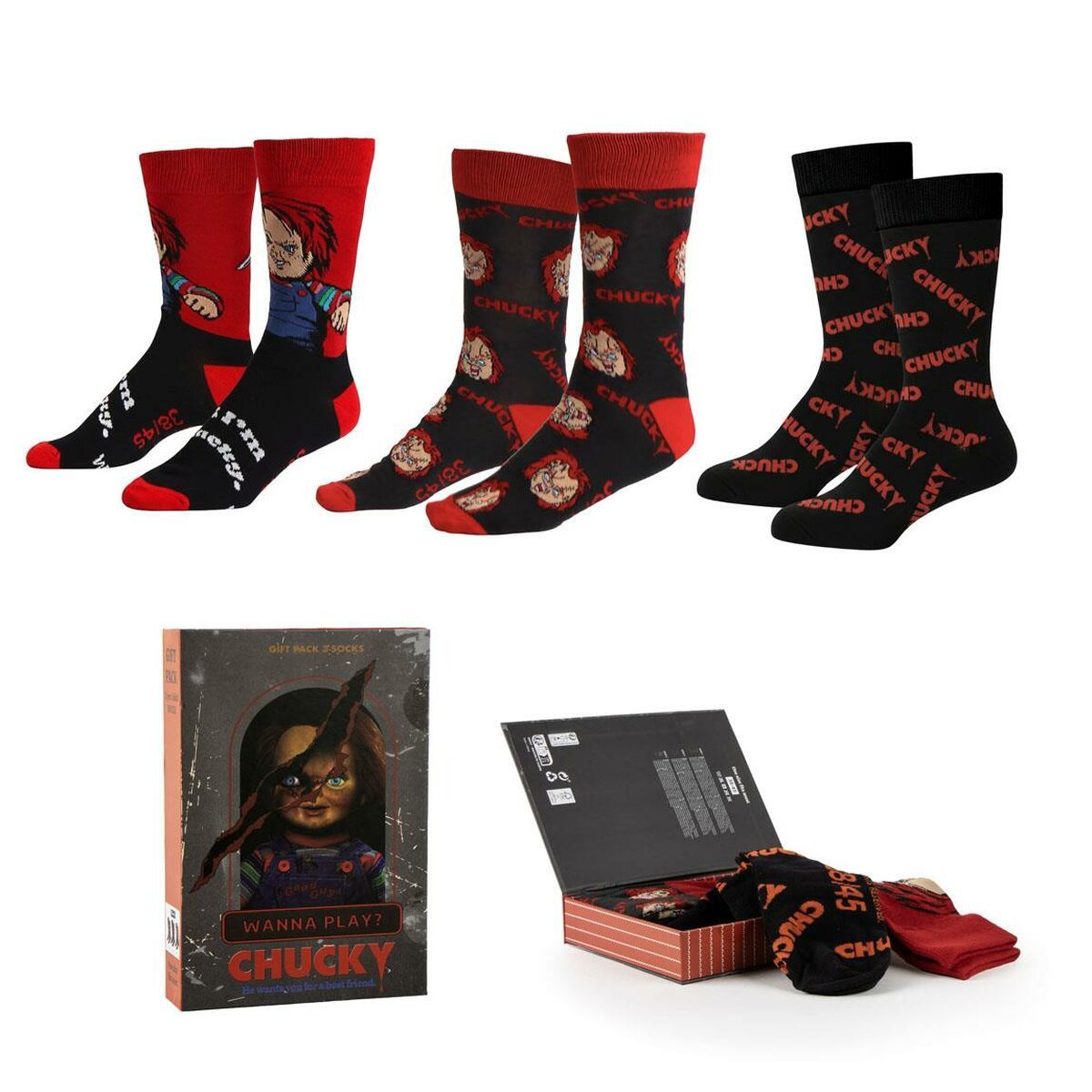 Calcetines Chucky Multicolor 3 pares