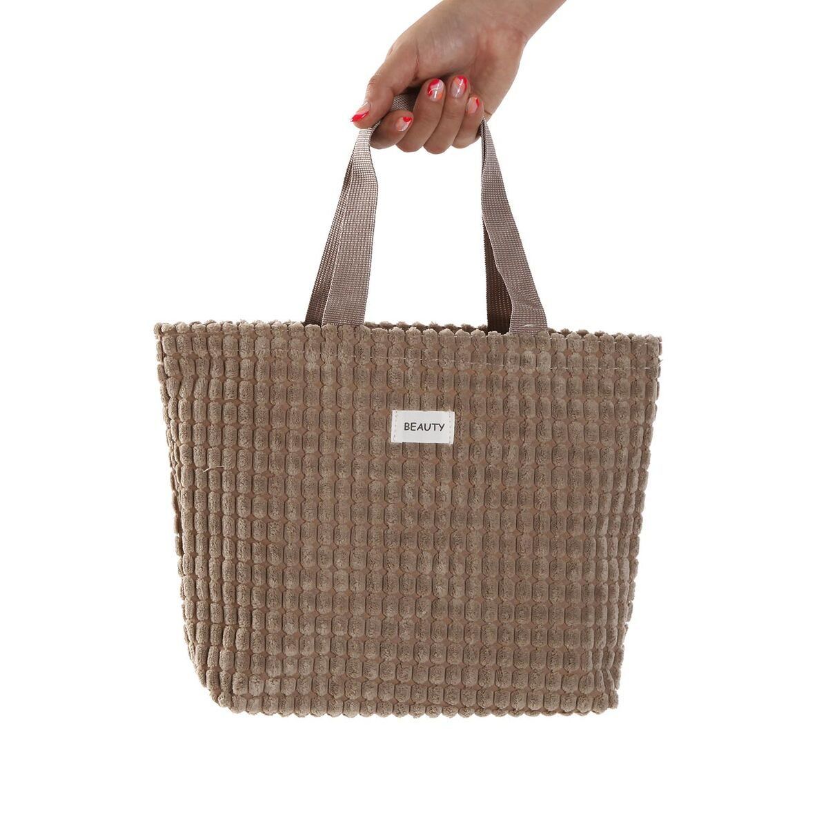 Bolso Mujer Versa Corduroy Caqui 9 x 22 x 23 cm