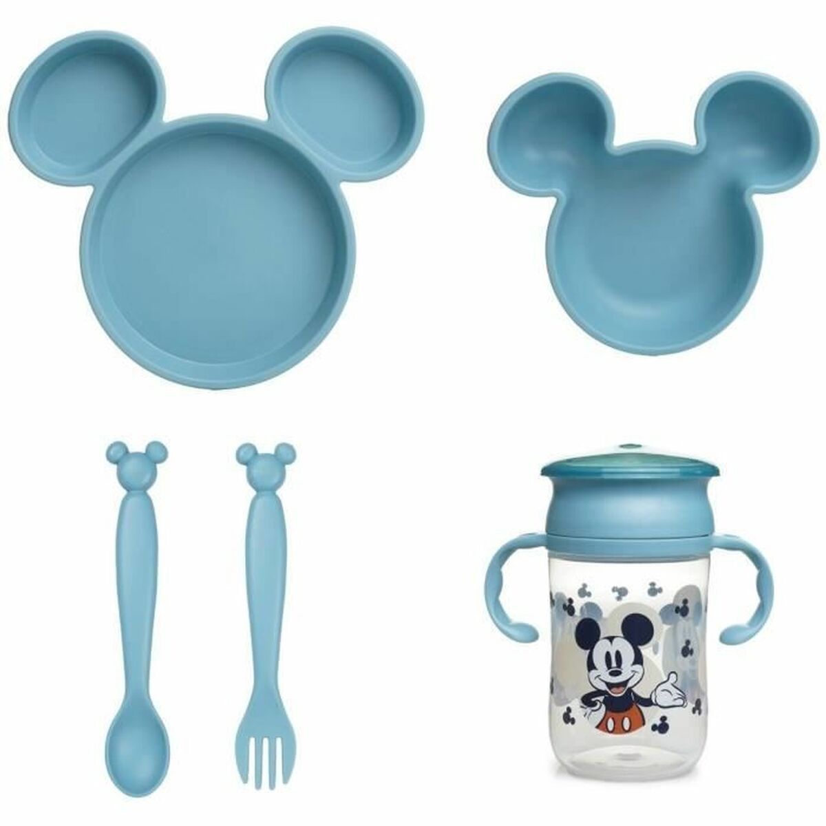 Set de Cubiertos ThermoBaby Azul