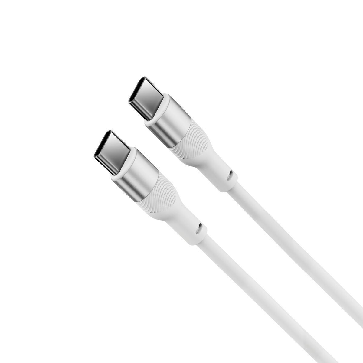 Cable USB KSIX Blanco 1 m
