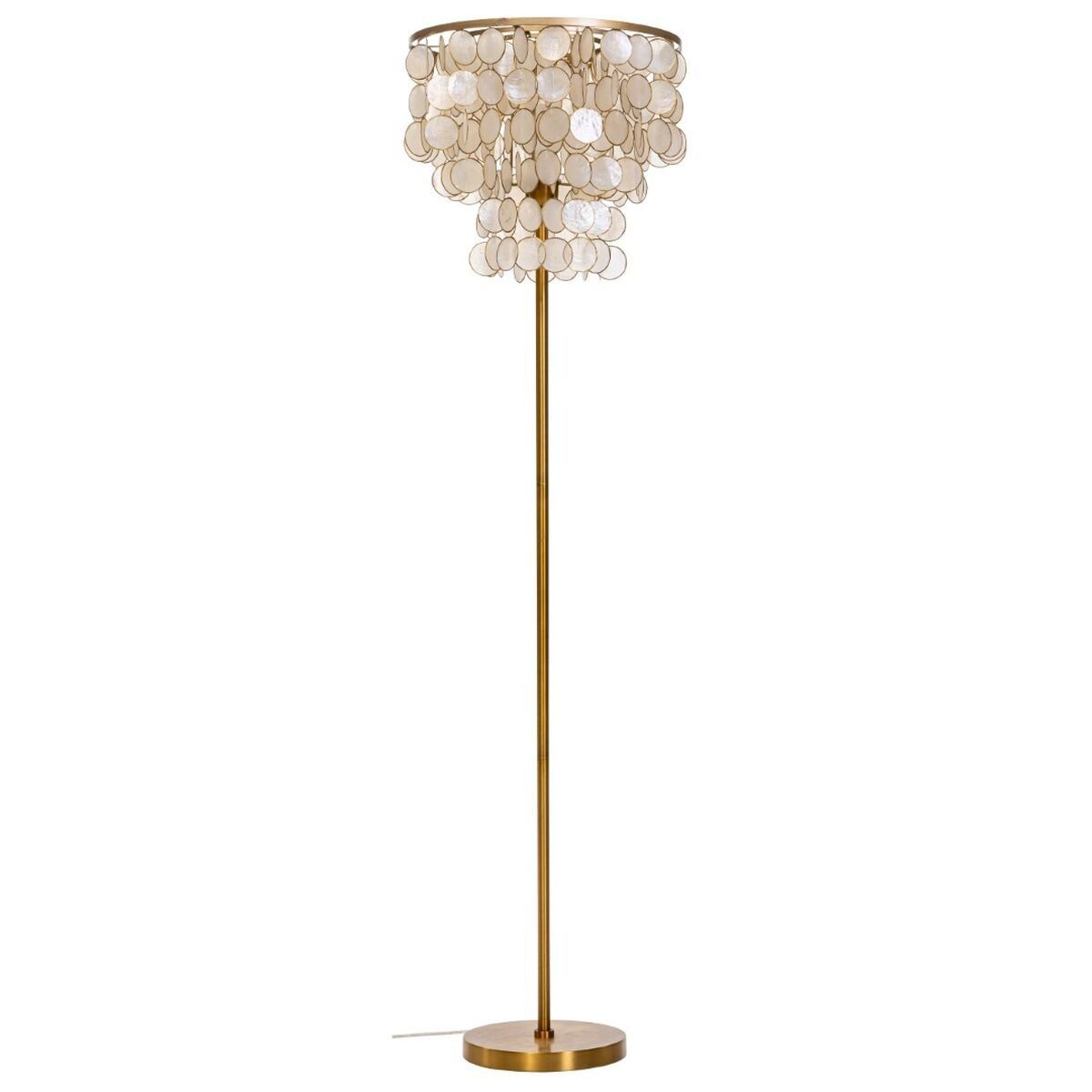 Lámpara de Pie Home ESPRIT Beige Dorado 220 V 40 x 40 x 153 cm