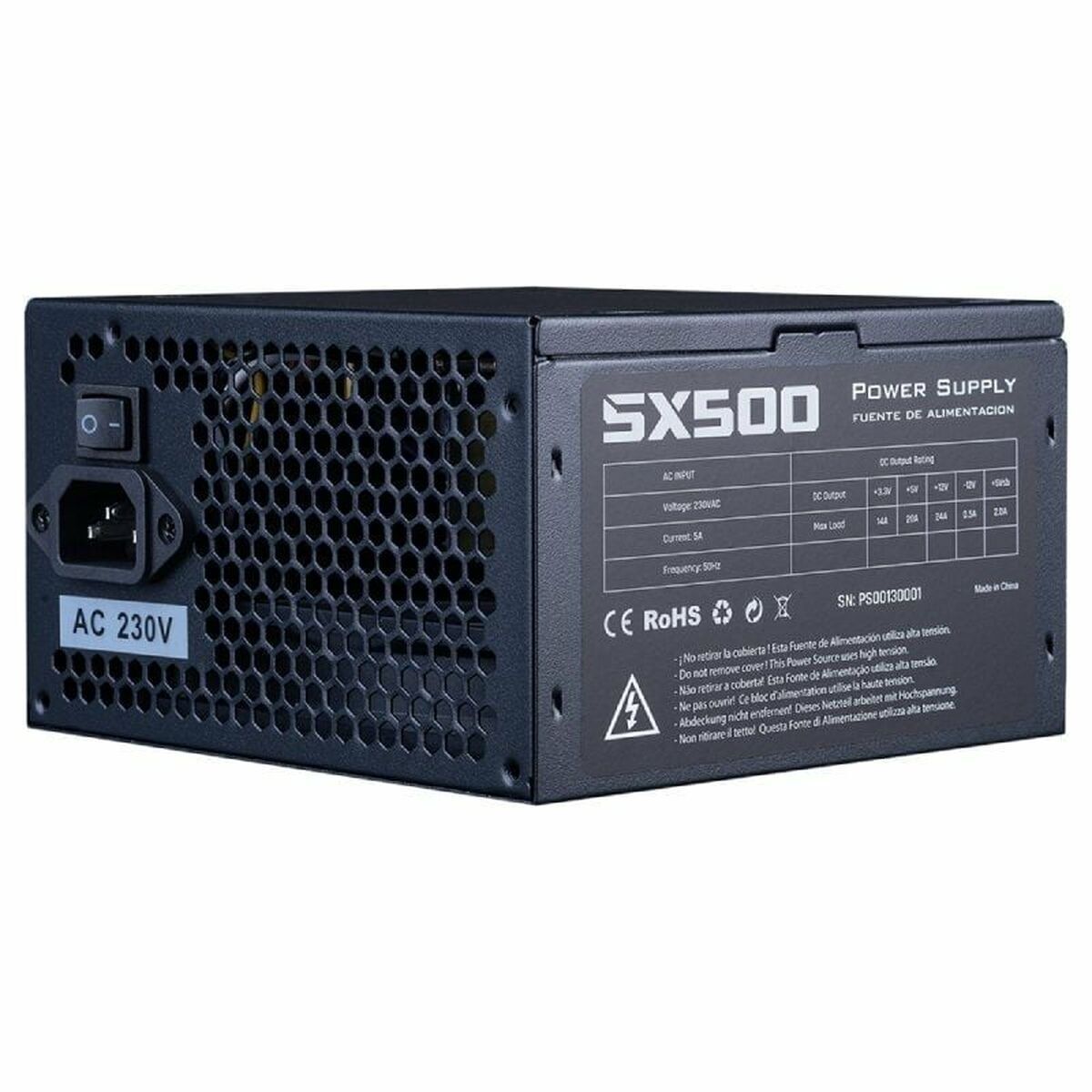 Fuente de Alimentación Hiditec SX500 500 W Certificación ENERGY STAR