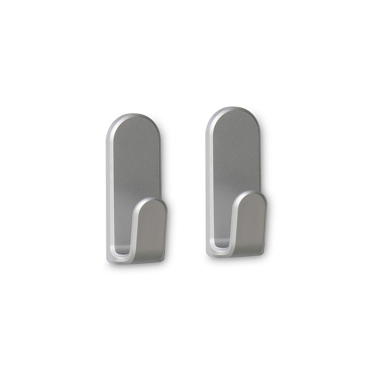 Gancho para colgar Inofix taga Plateado 1,5 Kg Adhesivo (2 Unidades)