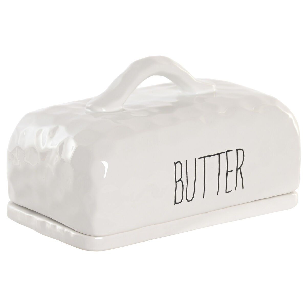 Mantequillera Home ESPRIT Porcelana 19 X 11,4 X 11 CM