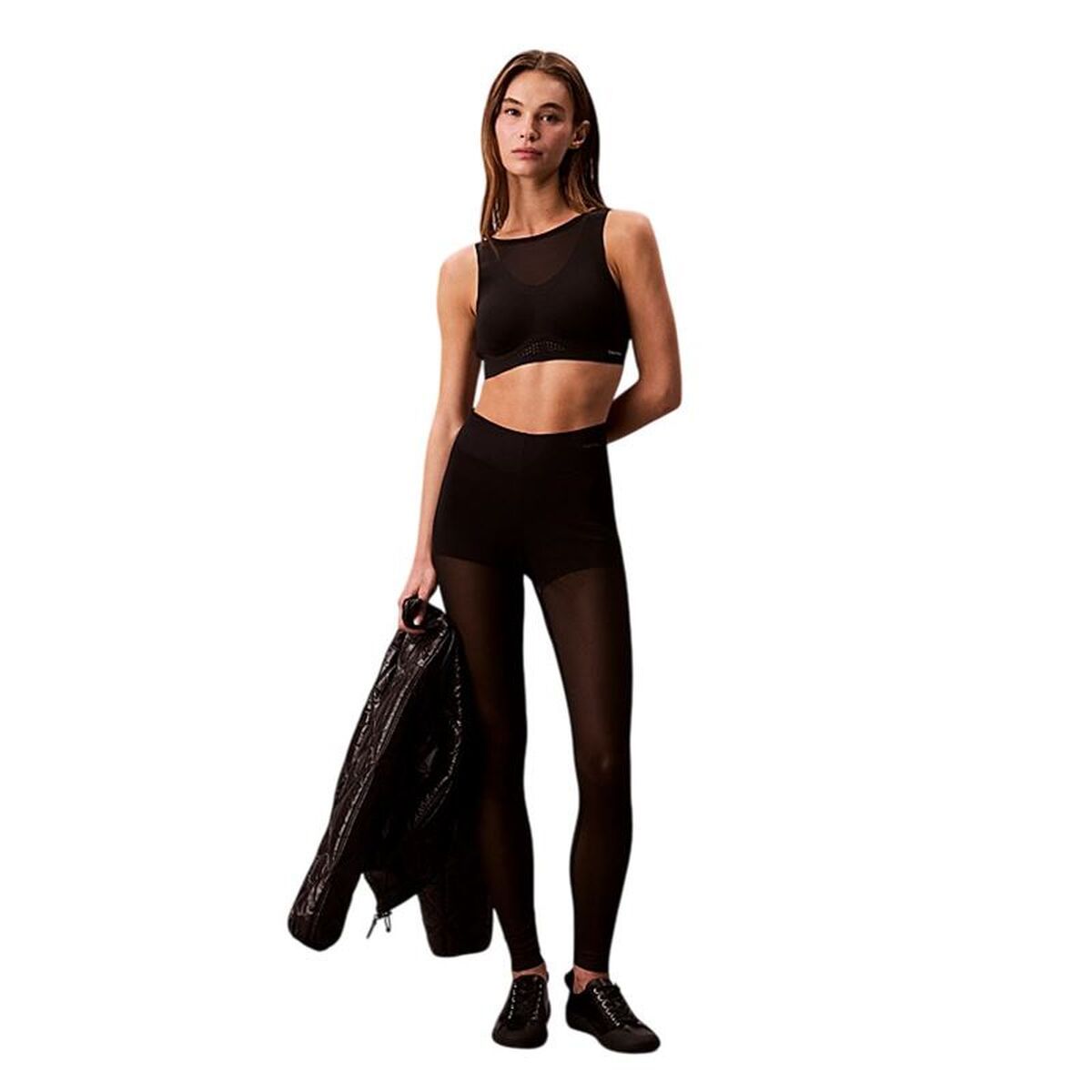 Mallas Deportivas de Mujer Calvin Klein Negro