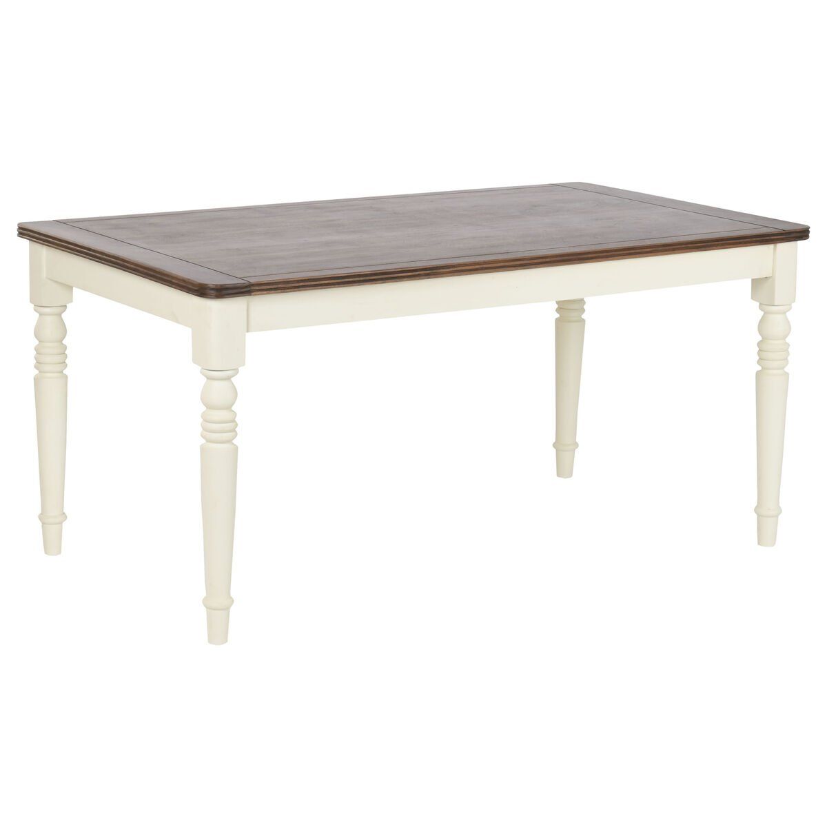 Mesa de Comedor Home ESPRIT Marrón Crema Madera de mango Madera MDF 160 x 90 x 76 cm