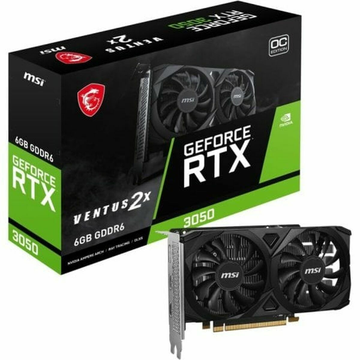Tarjeta Gráfica MSI Nvidia GeForce RTX 3050 6 GB GDDR6