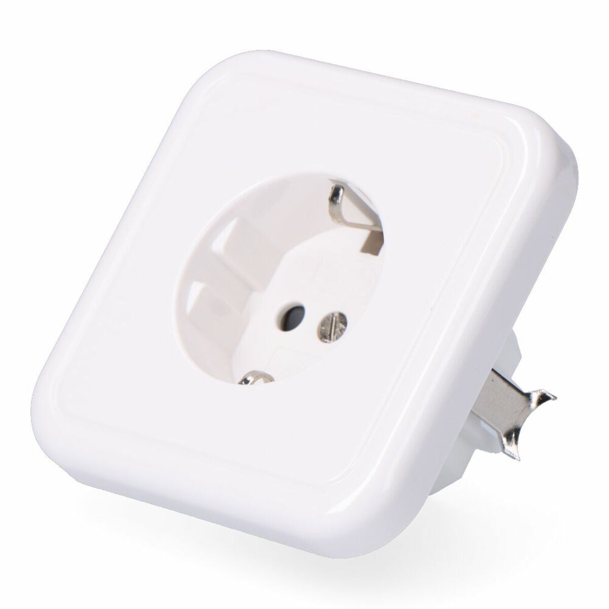 Base de enchufe F-line Blanco Schuko