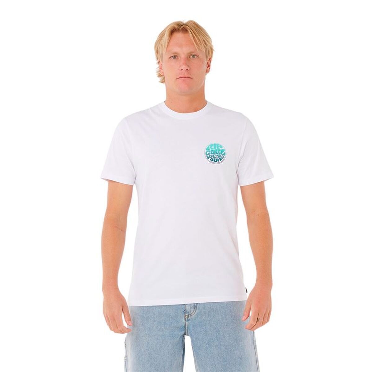 Camiseta de Manga Corta Hombre Rip Curl Passage Tee Blanco