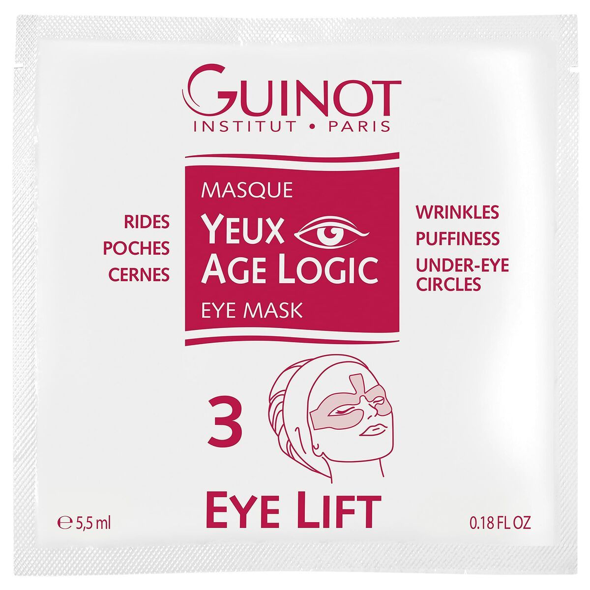 Mascarilla Facial Guinot Age Logic Yeux 4 Unidades