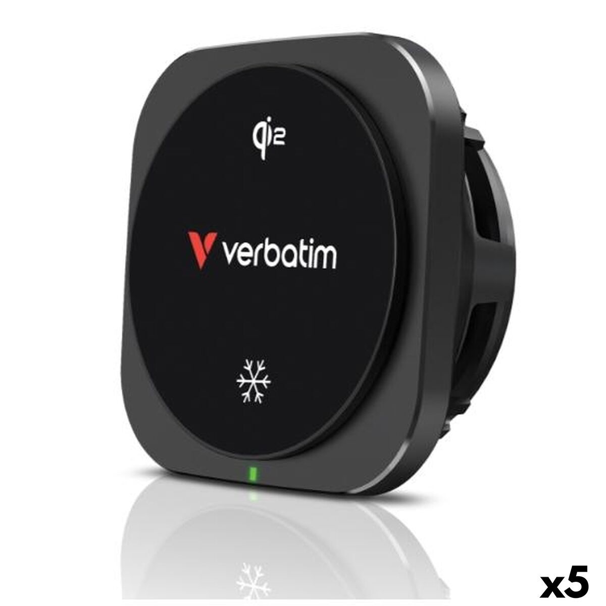 Cargador para Coche Verbatim QI2 Negro 15 W (5 Unidades)