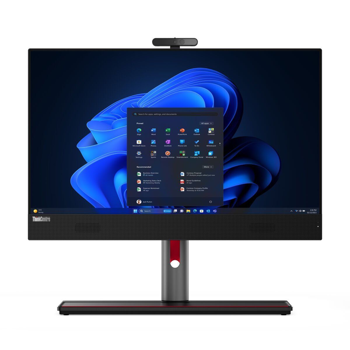 All in One Lenovo 12SH000QSP 23,8" 16 GB RAM 512 GB SSD i5-14500 Qwerty Español