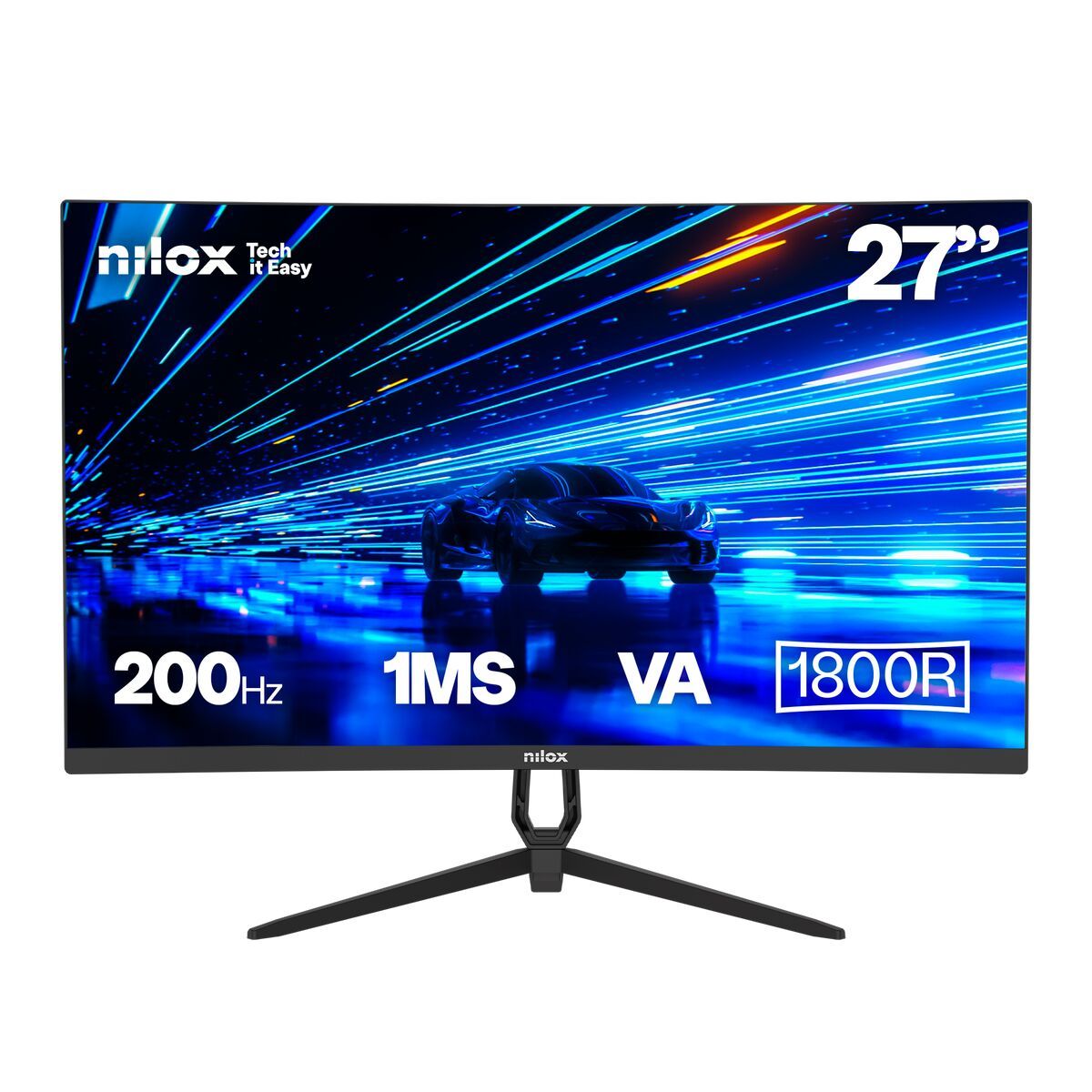Monitor Gaming Nilox NXM27CRV2001 Full HD LCD 27"