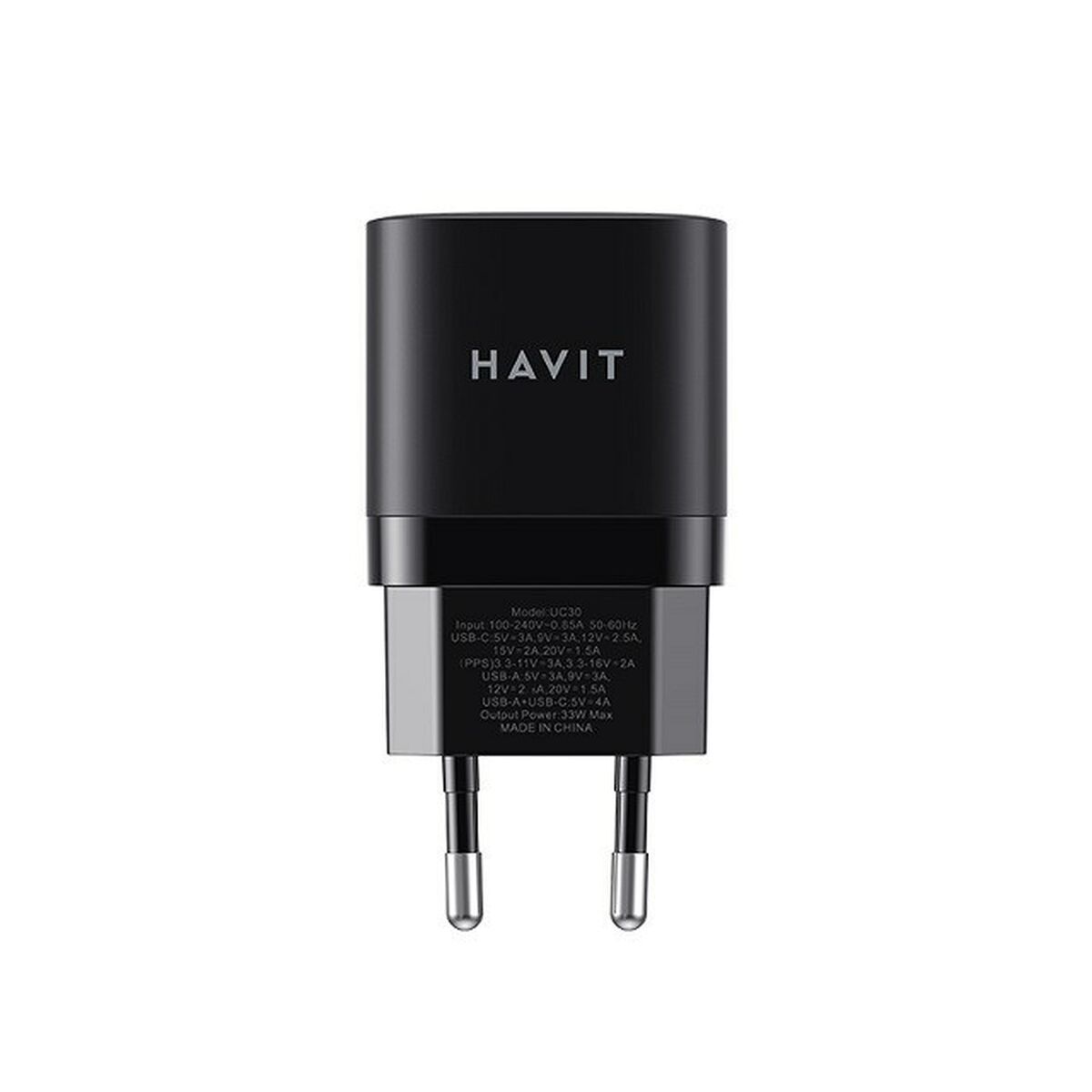 Cargador de Pared Havit UC30 EU Negro 30 W 33 W