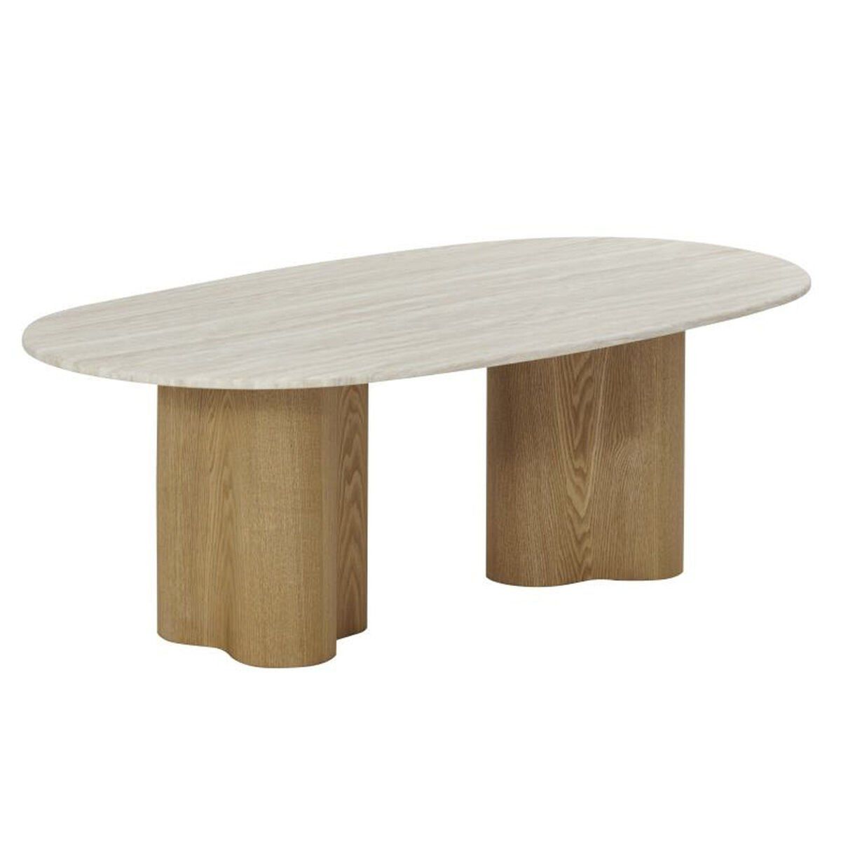 Mesa de Centro Home ESPRIT Marrón claro 130 x 70 x 45 cm