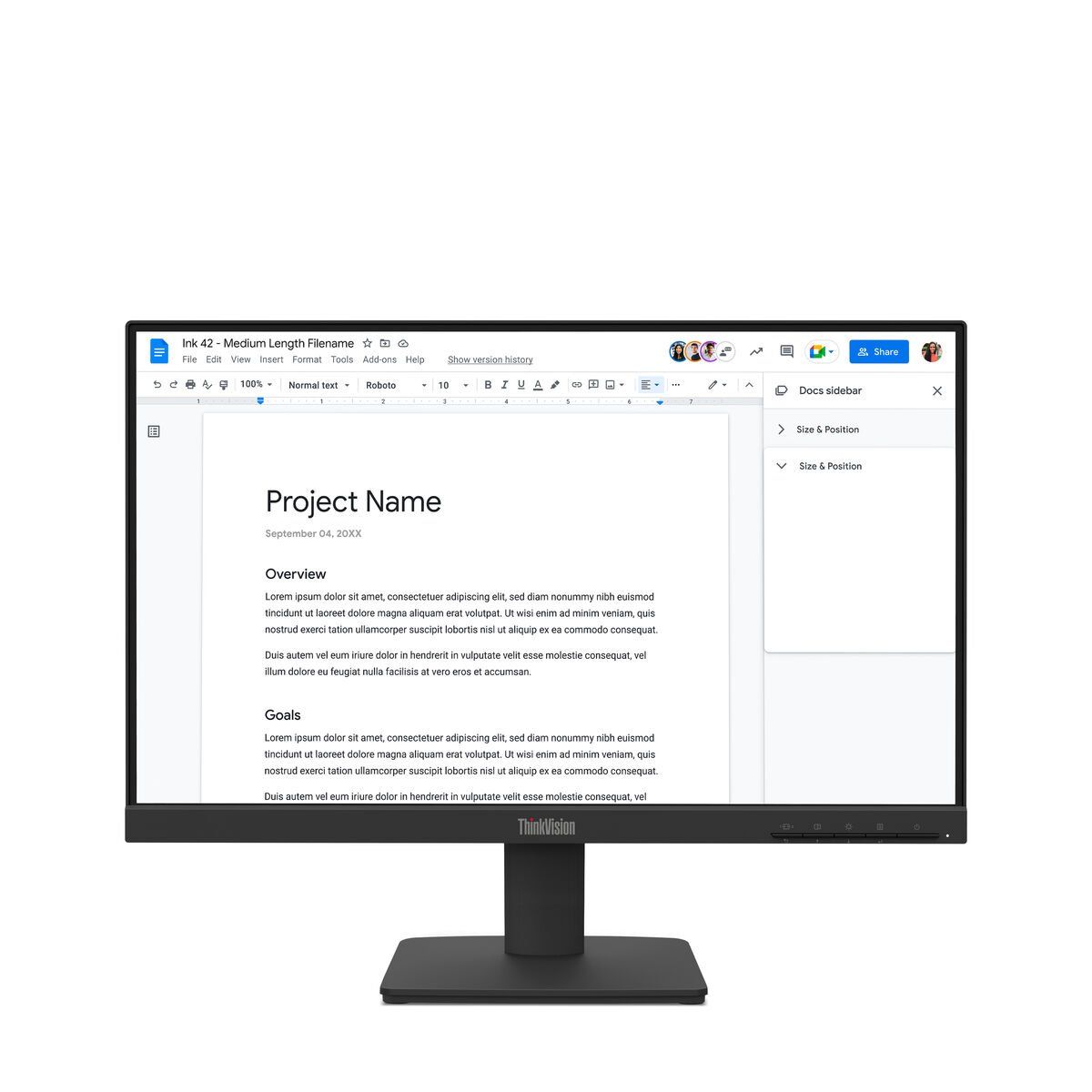 Monitor Lenovo 64CBKAT6EU Full HD 21,5"