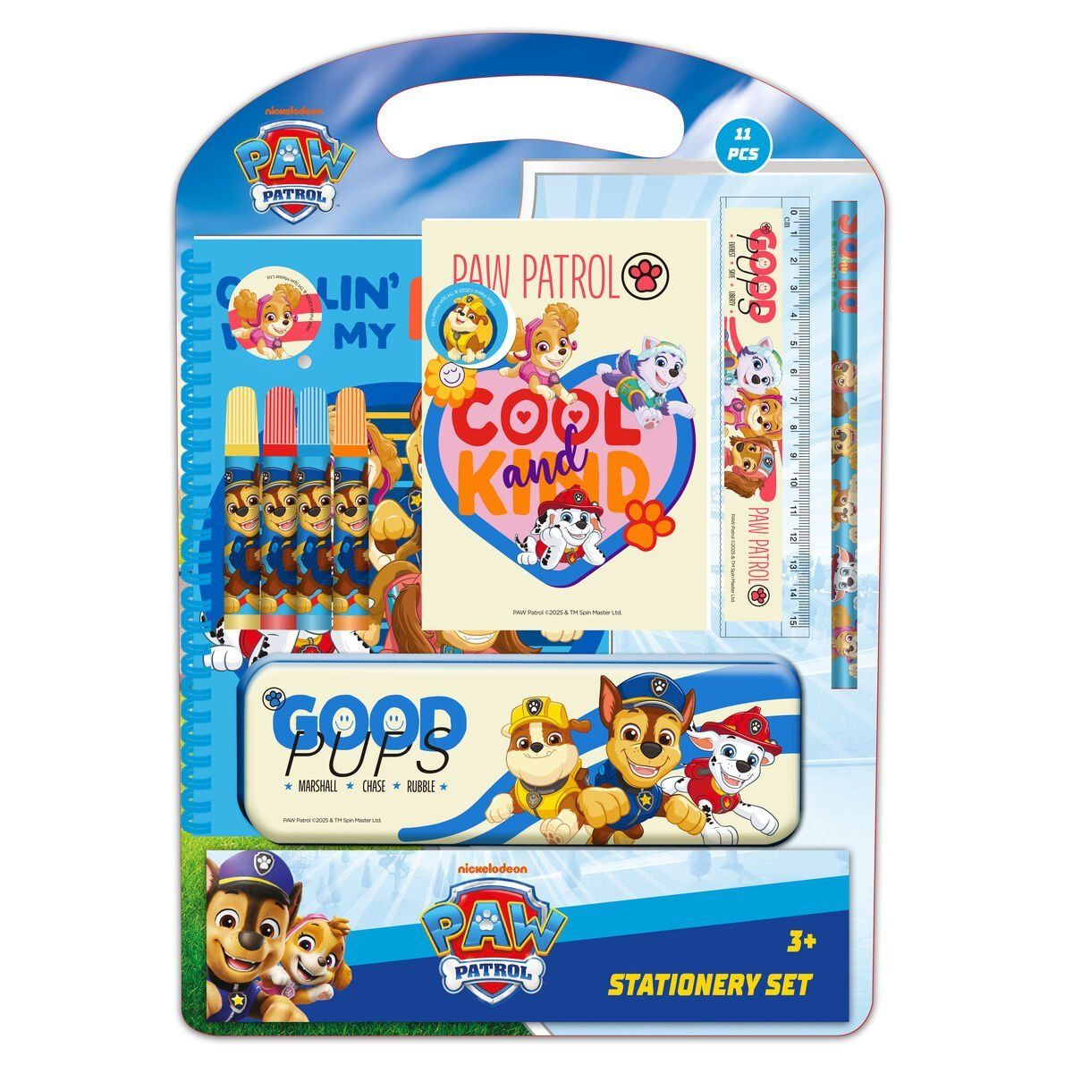 Set de Papelería The Paw Patrol Cool Azul Rojo