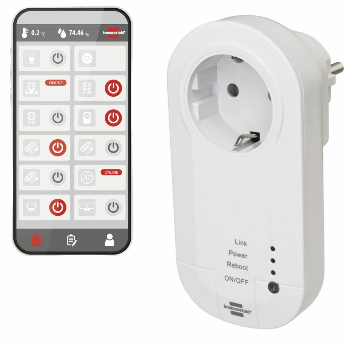 Enchufe Inteligente Brennenstuhl 1294840 Wi-Fi 16 A