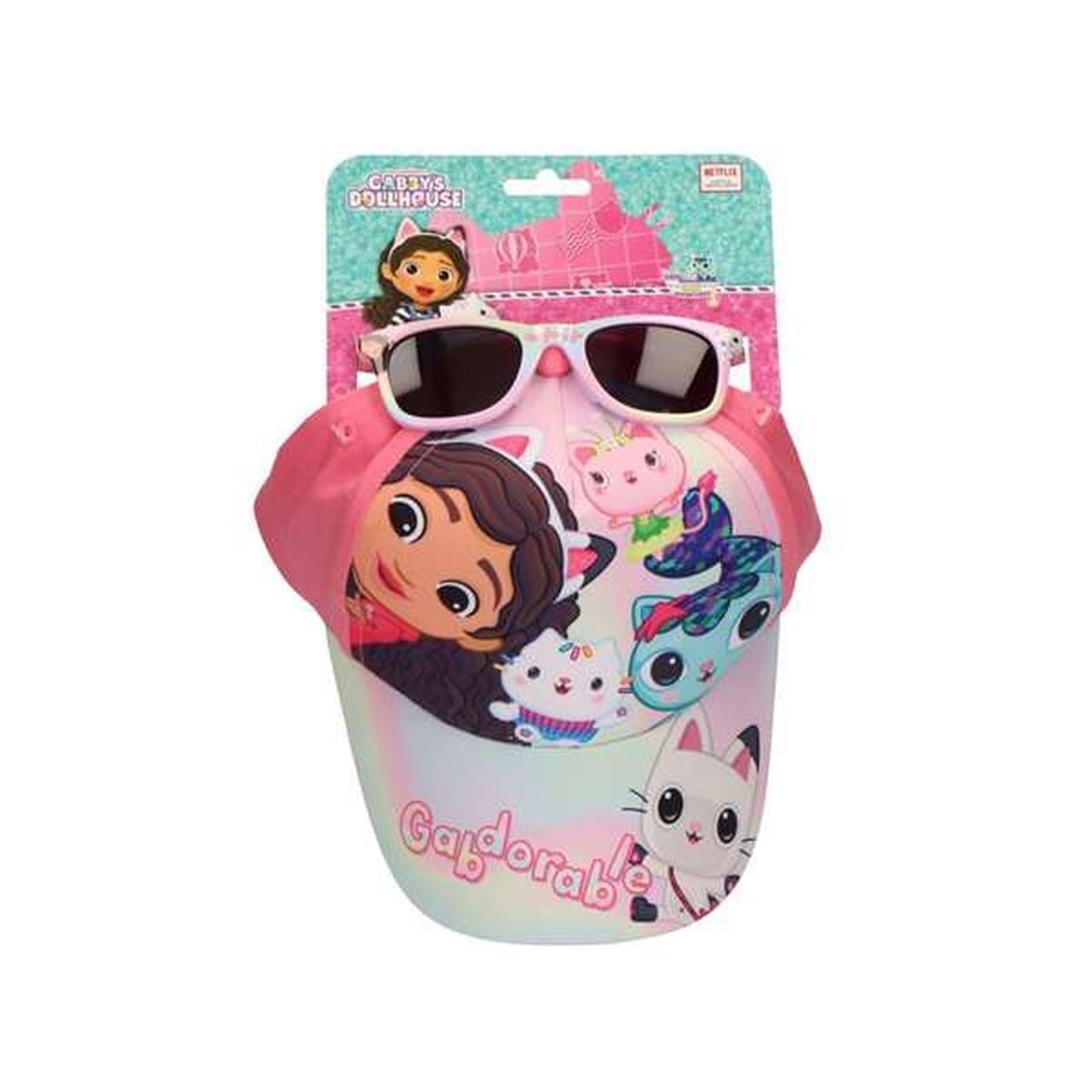 Set de gorra y gafas de sol Gabby's Dollhouse 53 cm