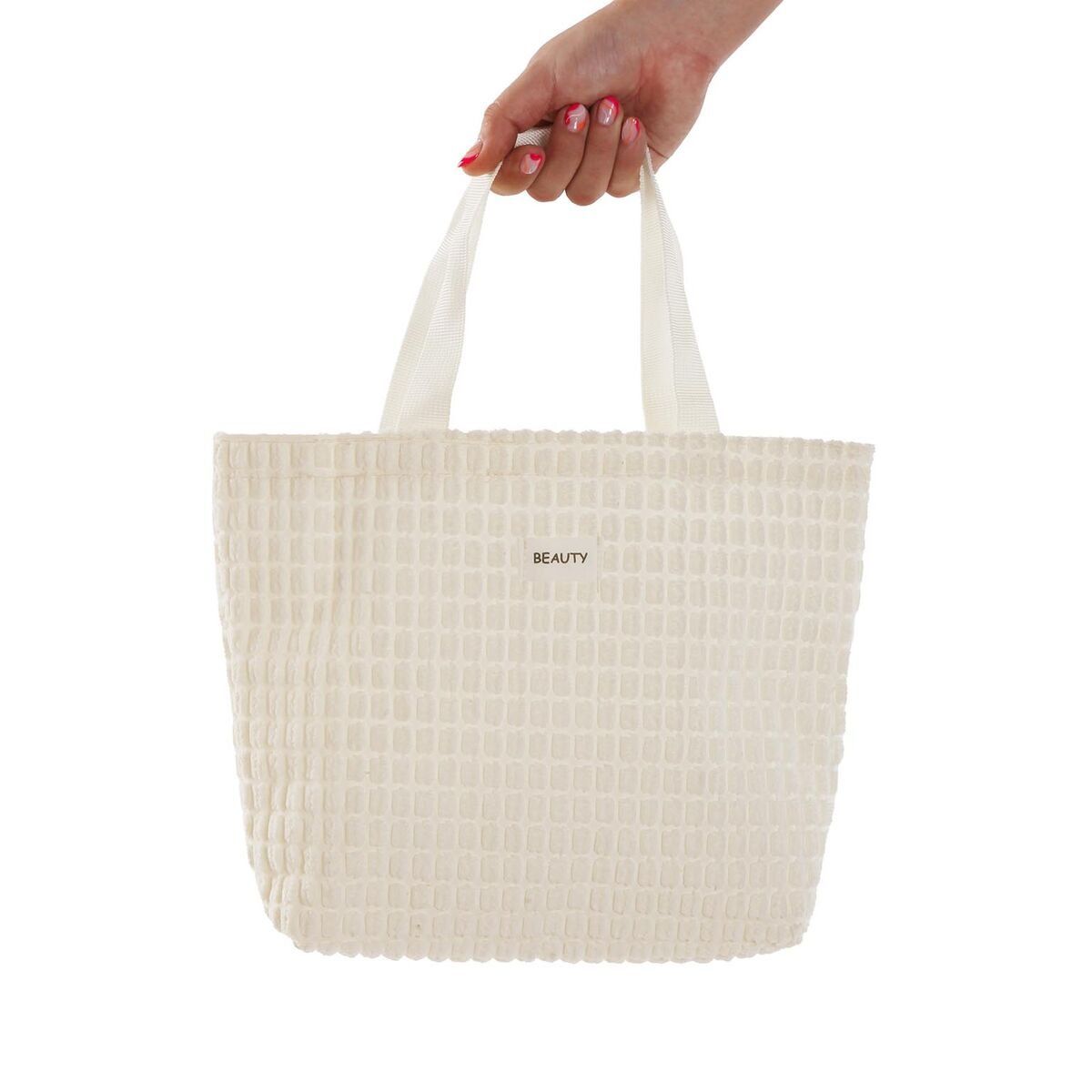 Bolso Mujer Versa Corduroy Blanco 9 x 22 x 23 cm