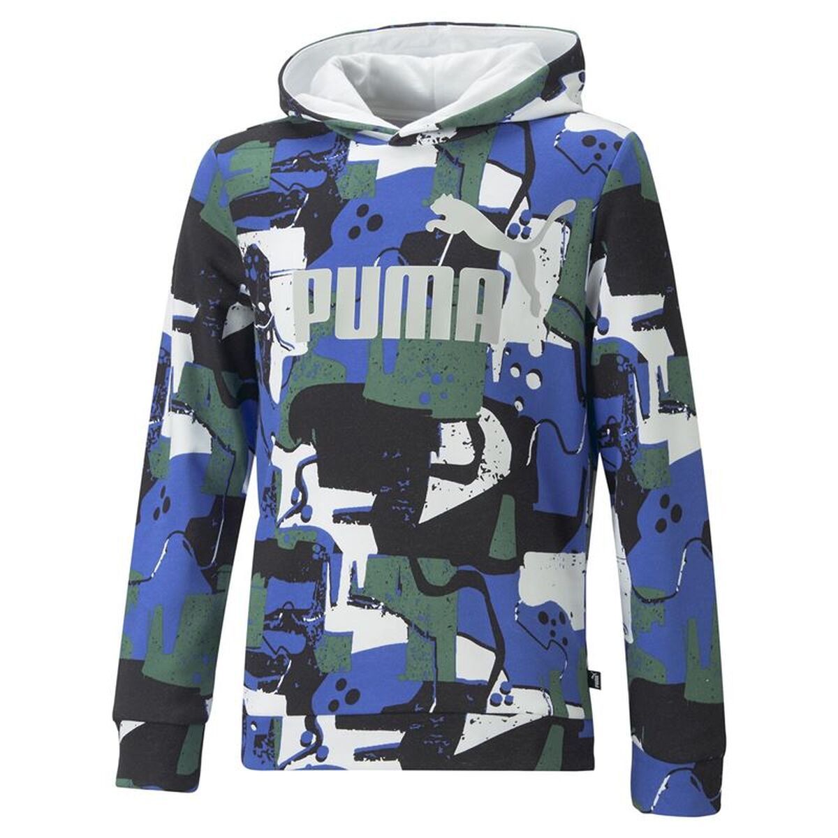 Sudadera con Capucha Niño Puma Essentials+ Street Art Aop Azul