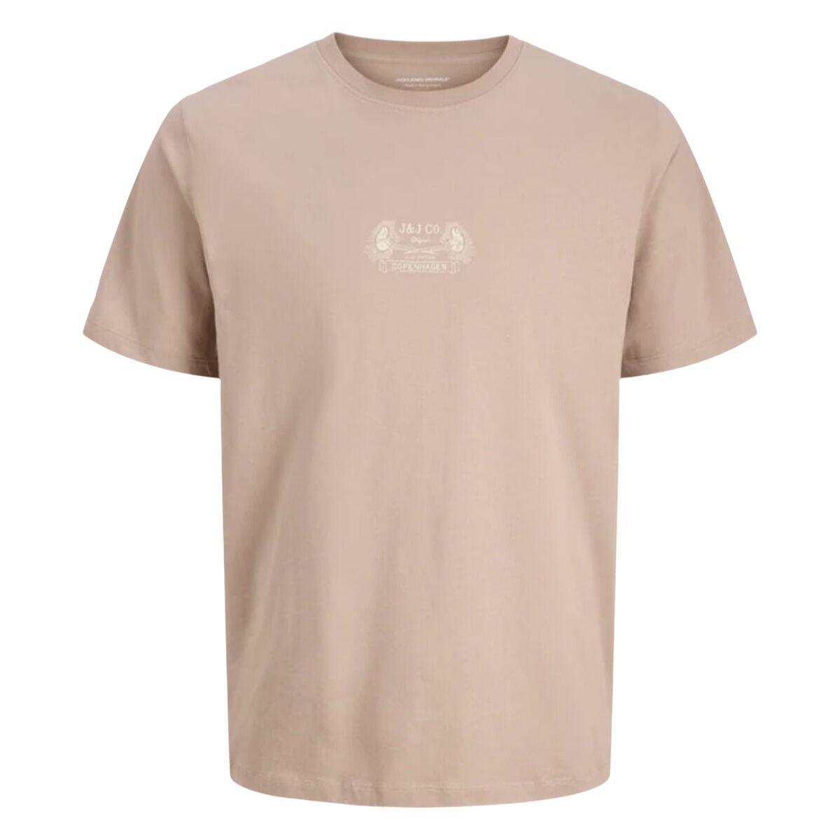 Camiseta de Manga Corta Hombre Jack & Jones JORRETRO TEE SS CREW NECK SMU 12288009 Marrón