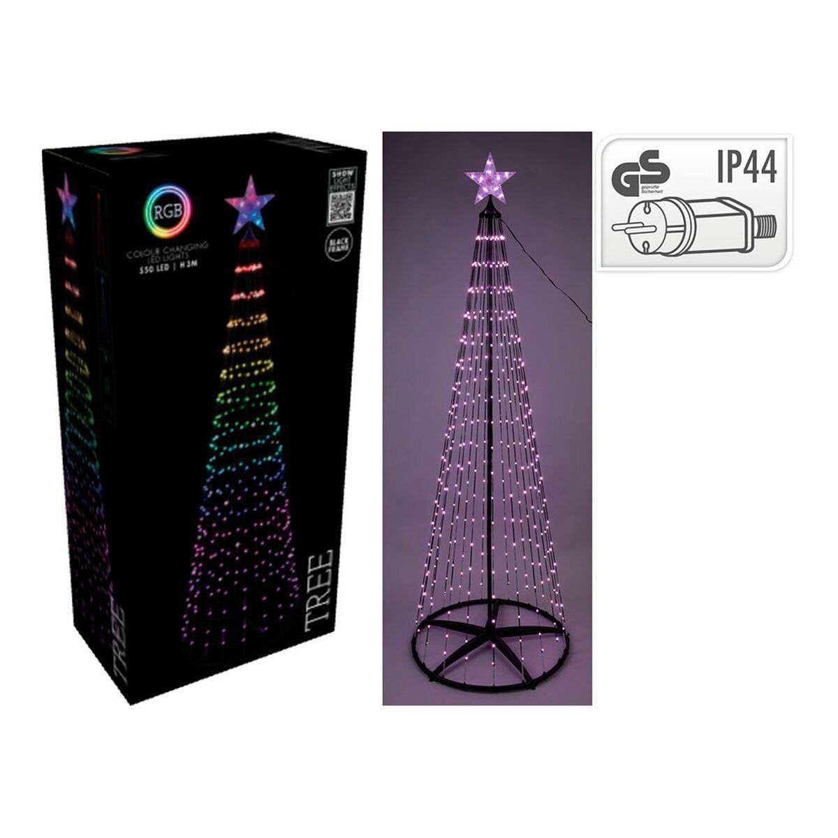 Árbol de Navidad BASIC & CO RGB Metal Plástico Navidad LED