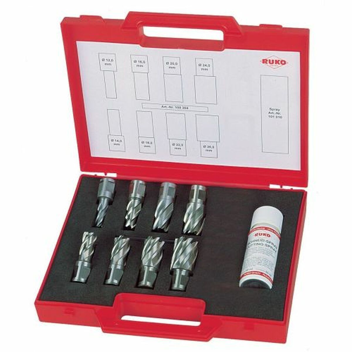 Set de brocas RUKO Maletín Weldon 8 Piezas